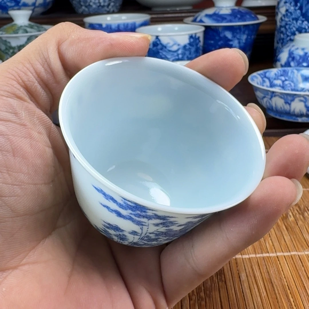 b***n瓷片当代景德镇陶瓷手绘茶具
