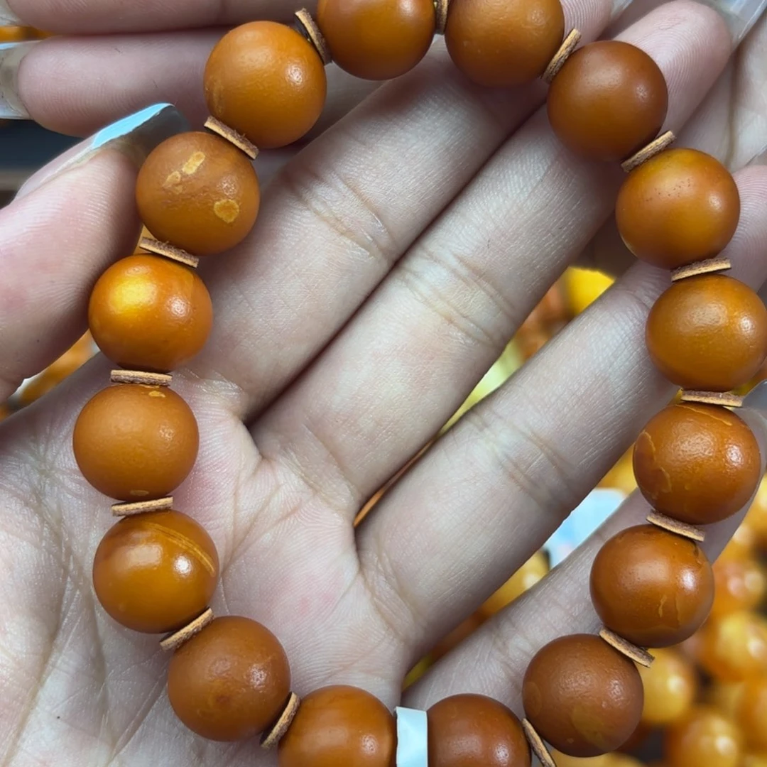 未镶嵌琥珀手链蜜蜡