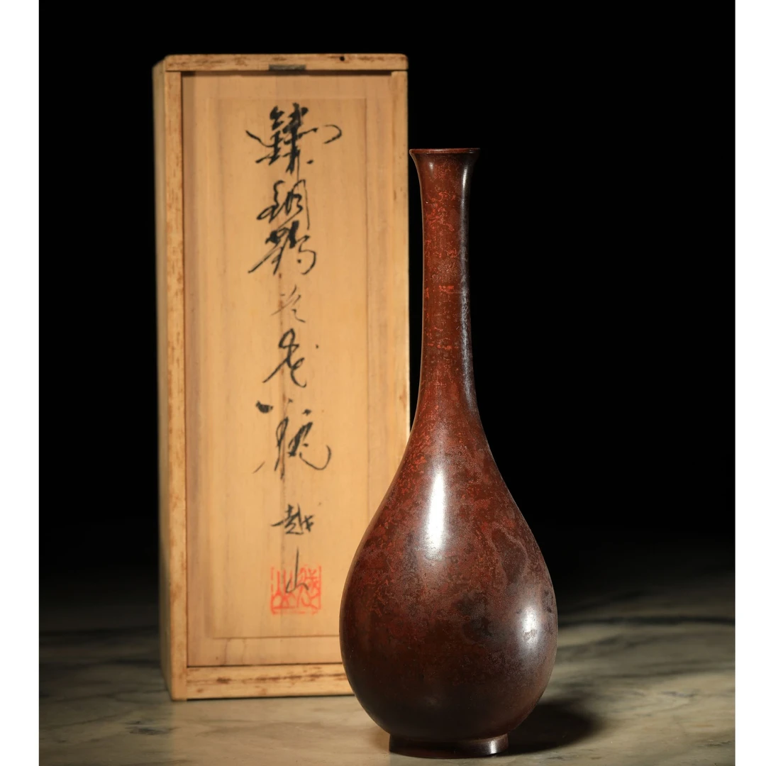 【7月3日天天拍】2,创汇,越山款铜摆件