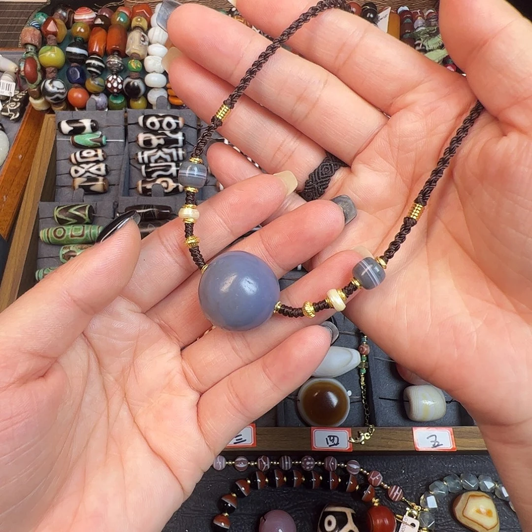 玛瑙/玉髓未镶嵌项链