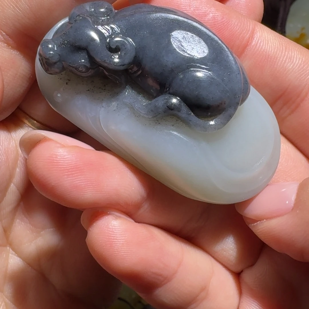 和田玉挂件未镶嵌蜗*