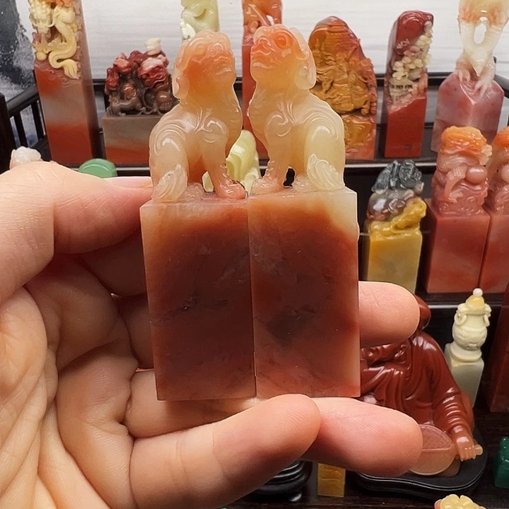 寿山石印石寿山石手工雕刻