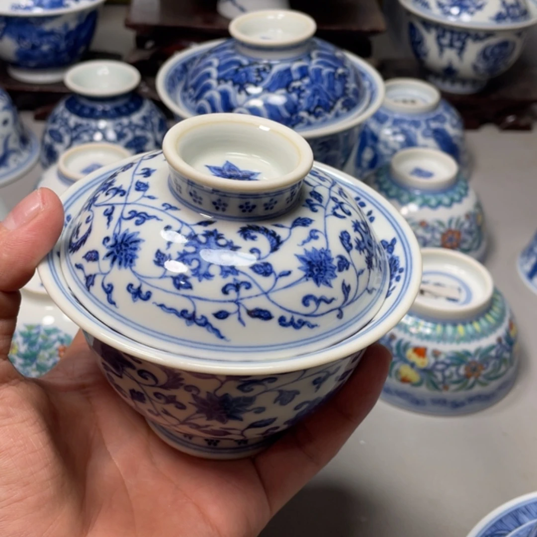 边***缘杯子景德镇陶瓷现代手工陶瓷茶具