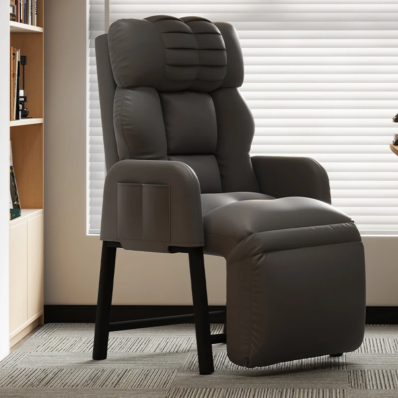 蓝泽躺椅办公座椅午休神器折叠电脑椅可坐可躺椅子两用懒人沙发椅