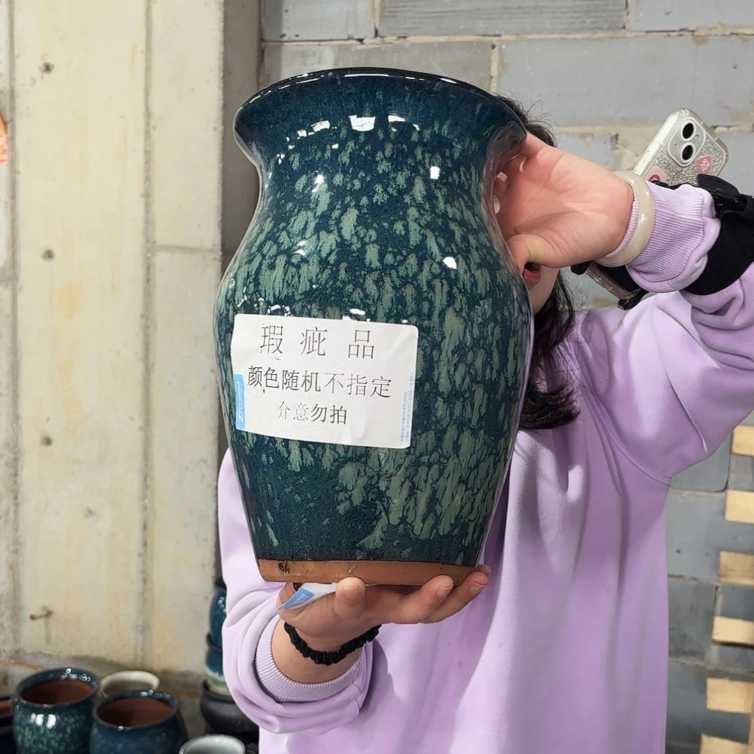 瑕疵无孔一个高32/20红陶