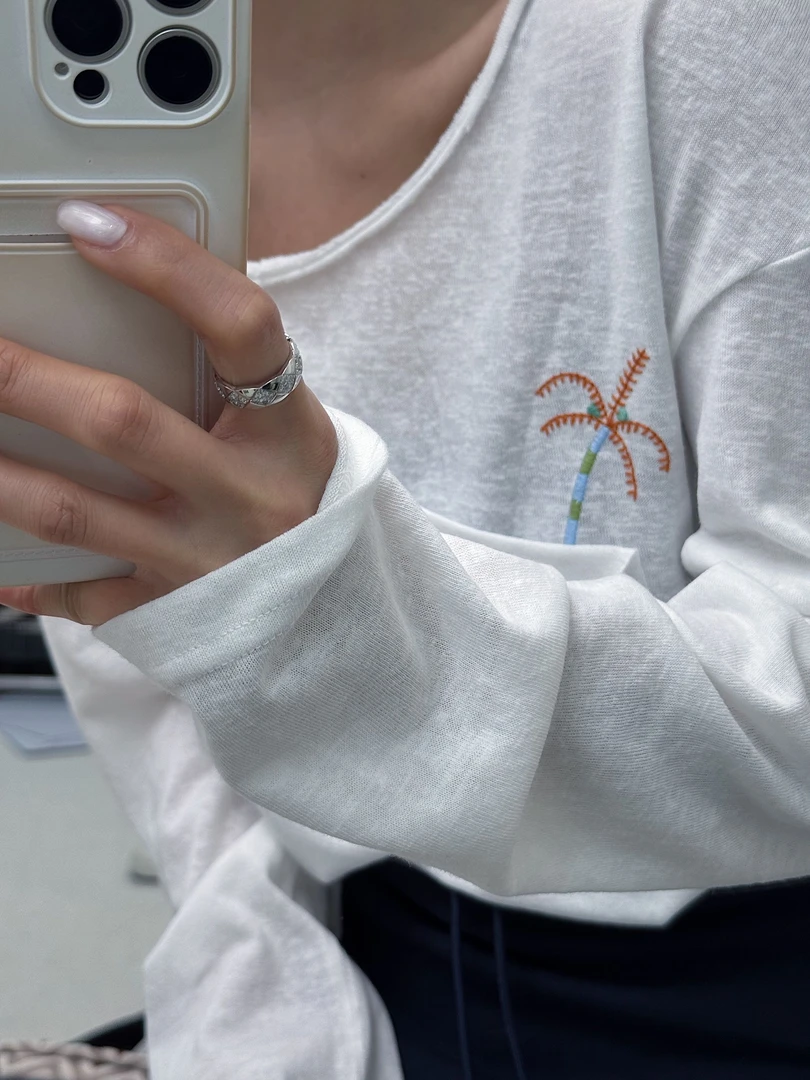 DION LIU｜【小椰树】亚麻松弛感T恤