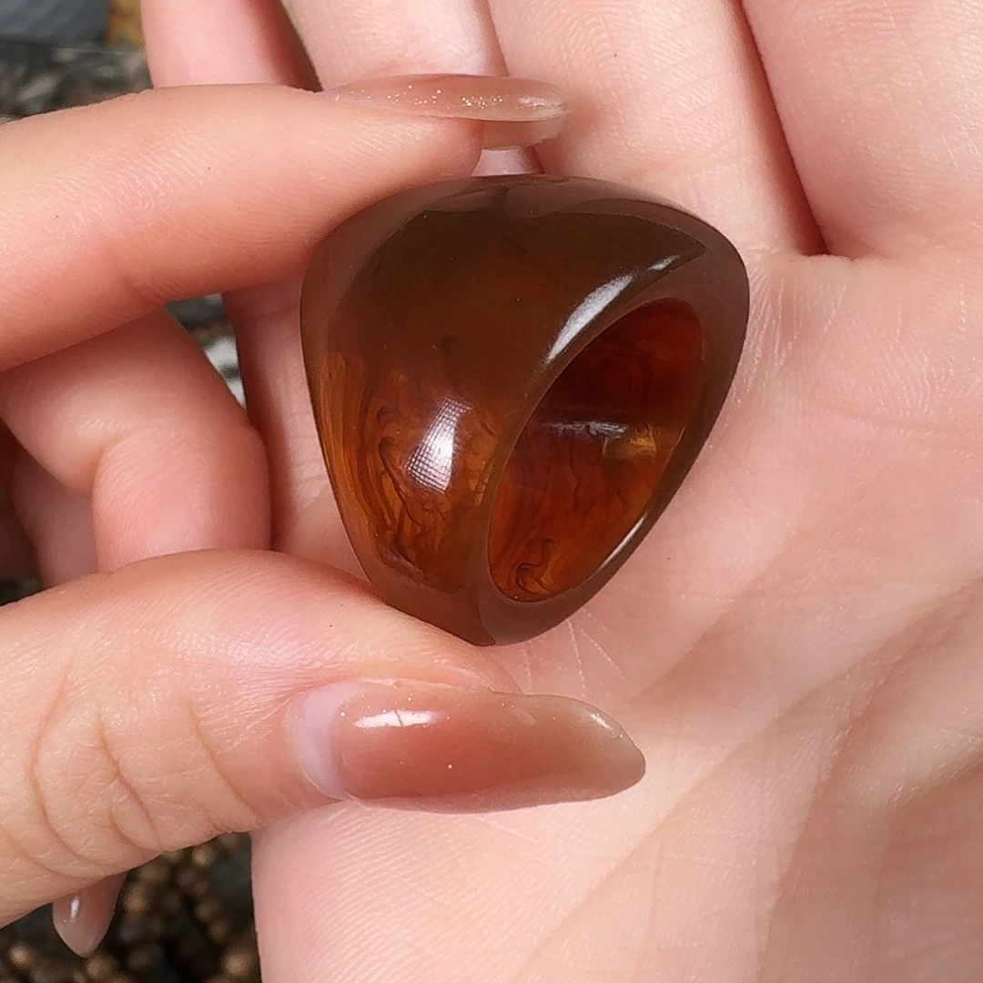 沉香沉香碎屑大咖戒指多样性发一