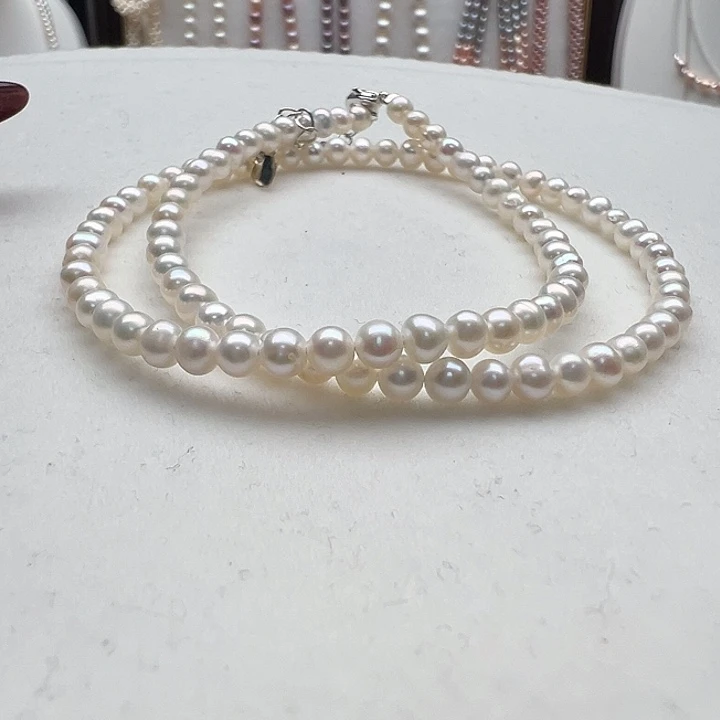 颈饰钛钢淡水珍珠