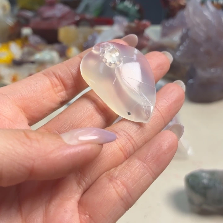 玛瑙/玉髓未镶嵌吊坠(不含链)