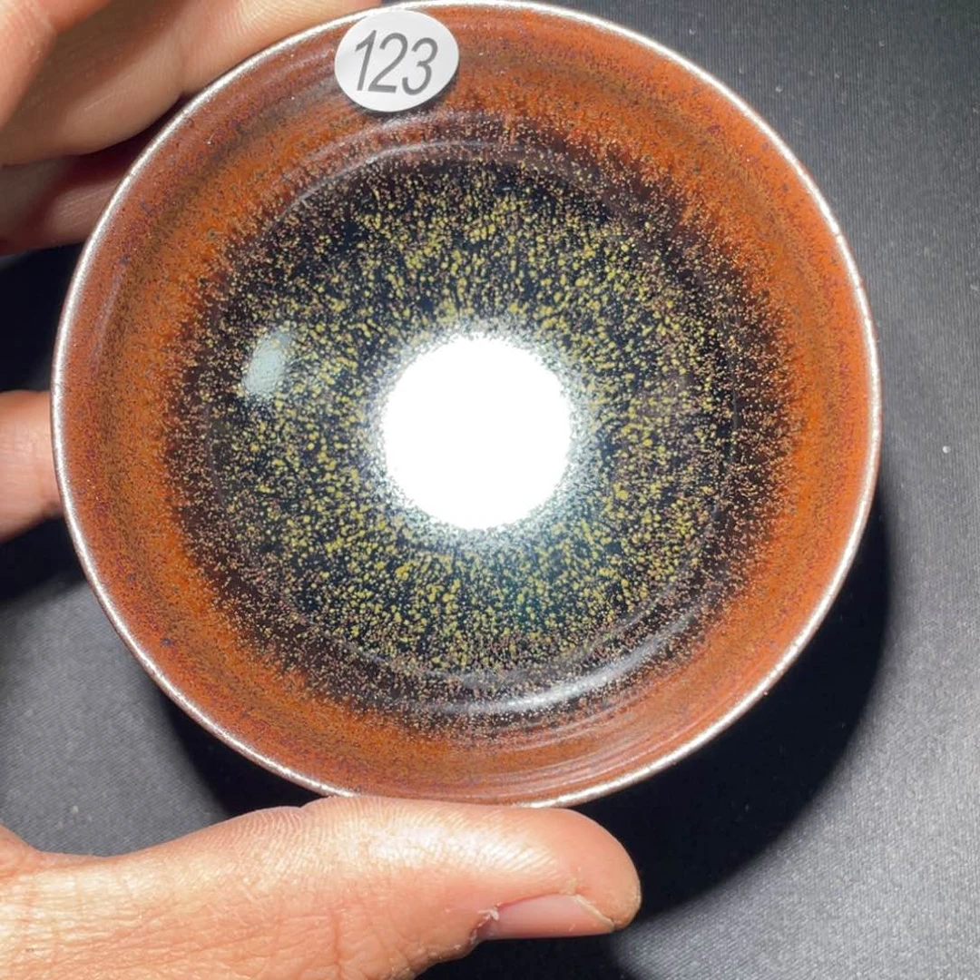 茶盏龙窑柴烧老黄甄选123