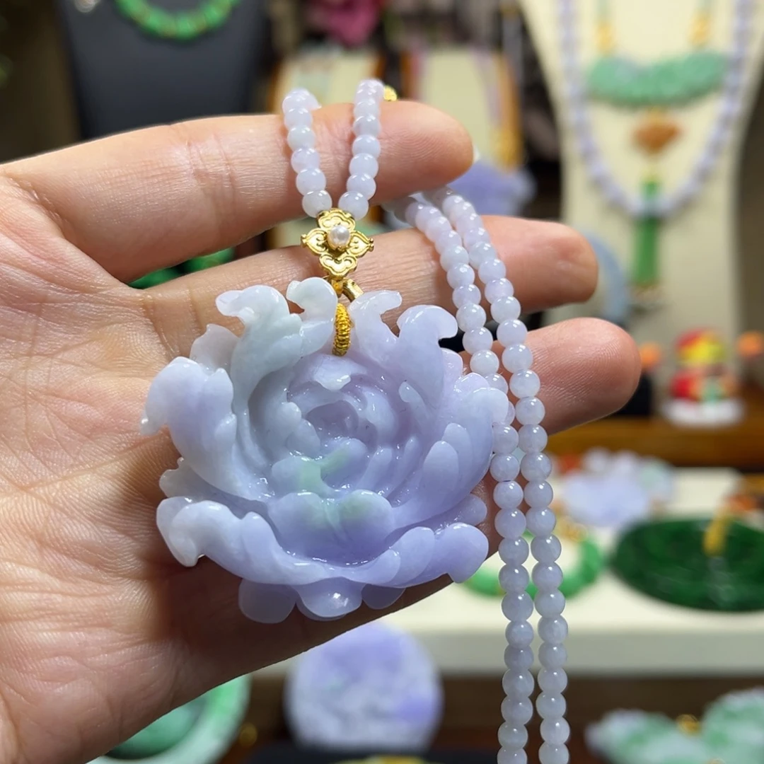 瑜***翡翠未镶嵌颈饰天然翡翠