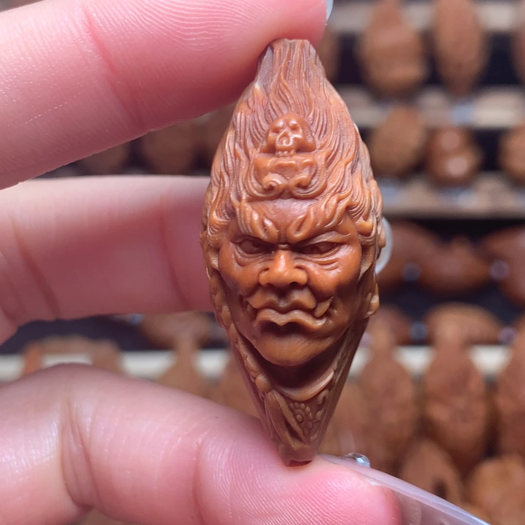 把件橄榄核善波冥王