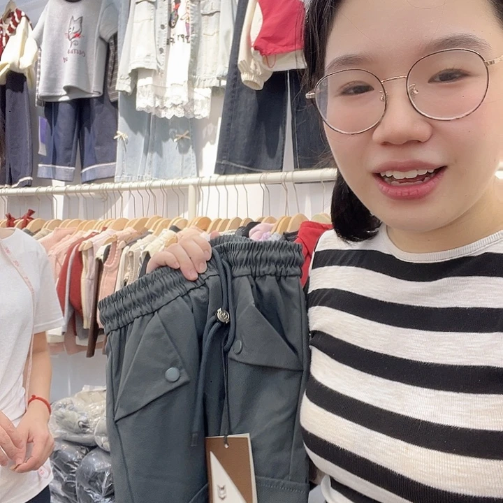 灰色工装裤 一念如初140 88长