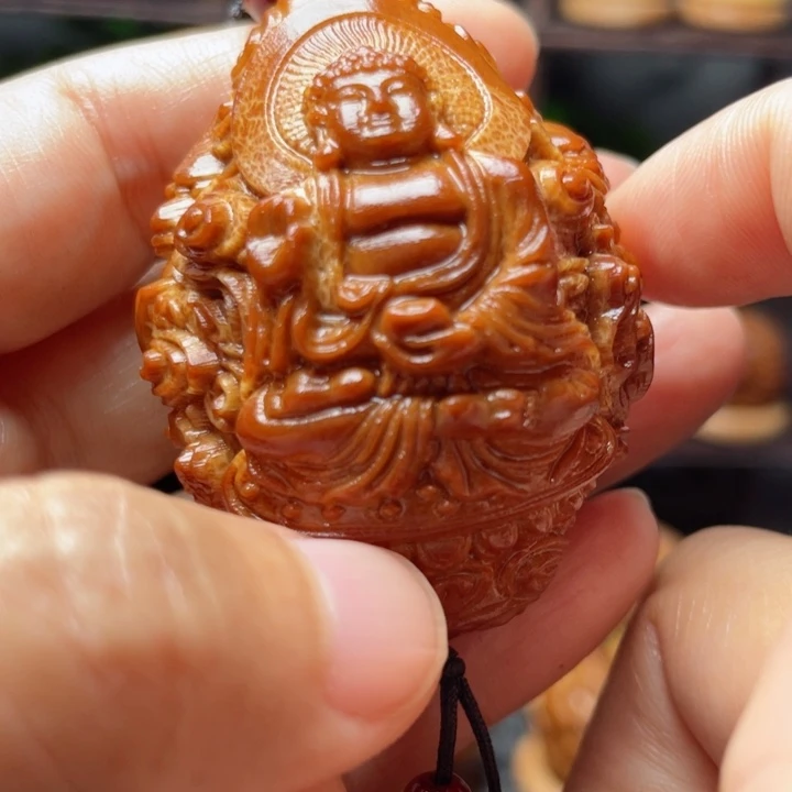 橄榄核手串/手链九龙拜如来4.0左右竹环