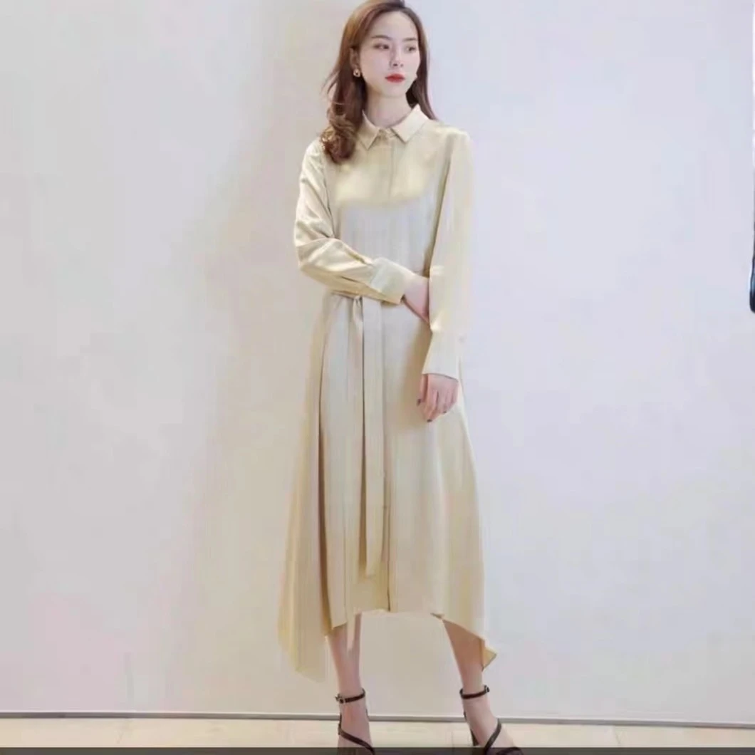 王炸！！*禾正货 28姆米蚕丝缎衬衫连衣裙A657