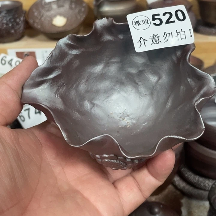 茶杯紫泥柴烧纯手工520