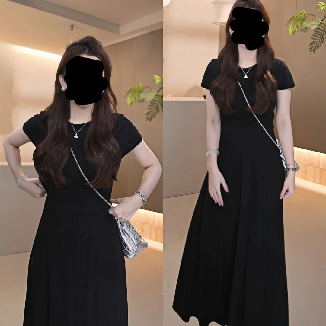 【周末松弛感】巨巨巨显瘦 韩版慵懒风纯色上衣+半裙套装夏季气质