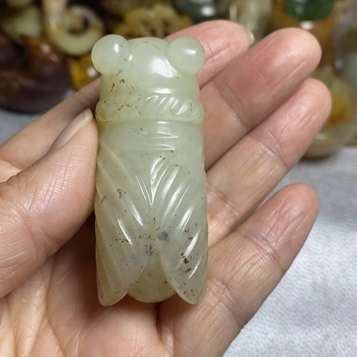 和田玉（糖玉）颈饰未镶嵌用****6