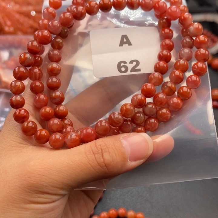 南红玛瑙未镶嵌多样性发货默认微瑕7mm
