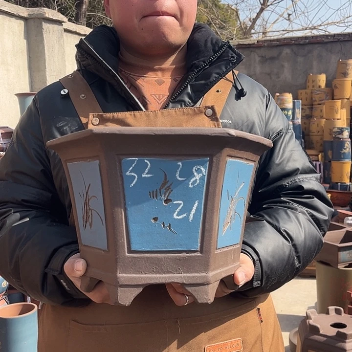 紫砂紫砂花盆盆栽