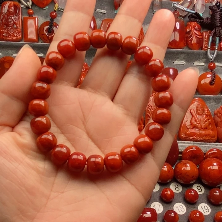 手串未镶嵌南红玛瑙摘*陳
