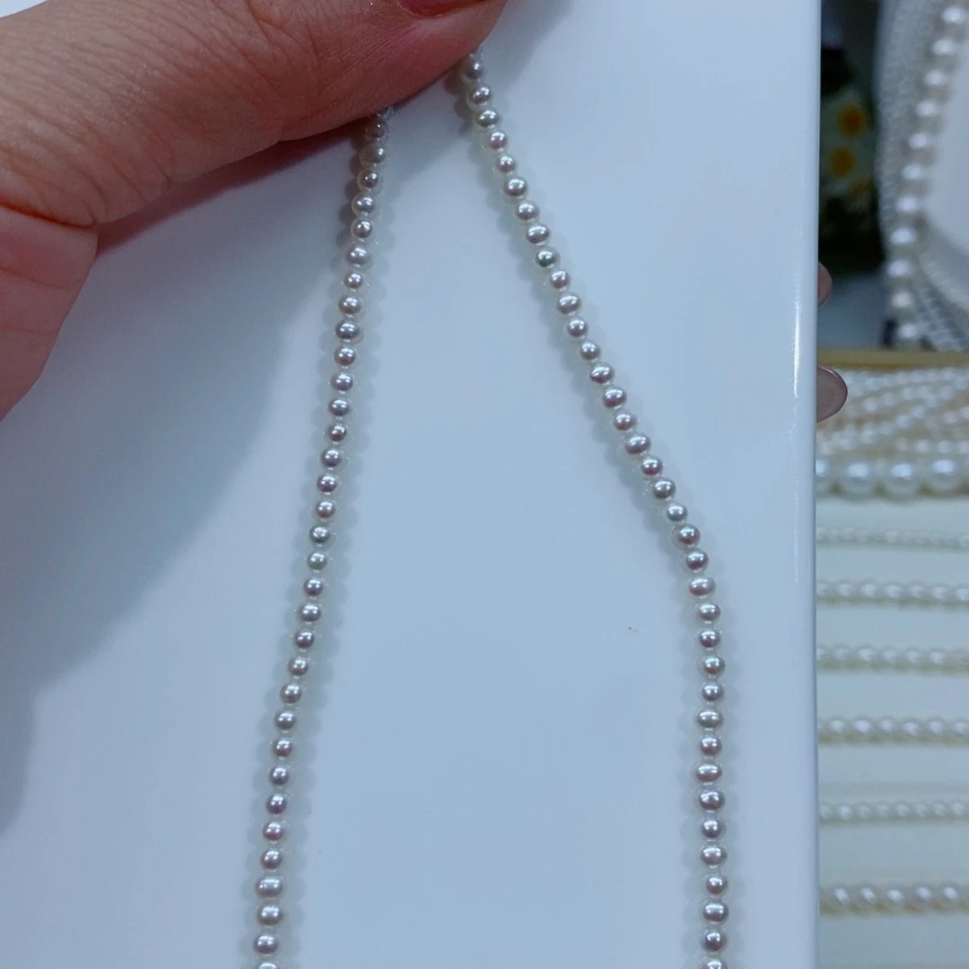 颈饰银S925镶嵌淡水珍珠