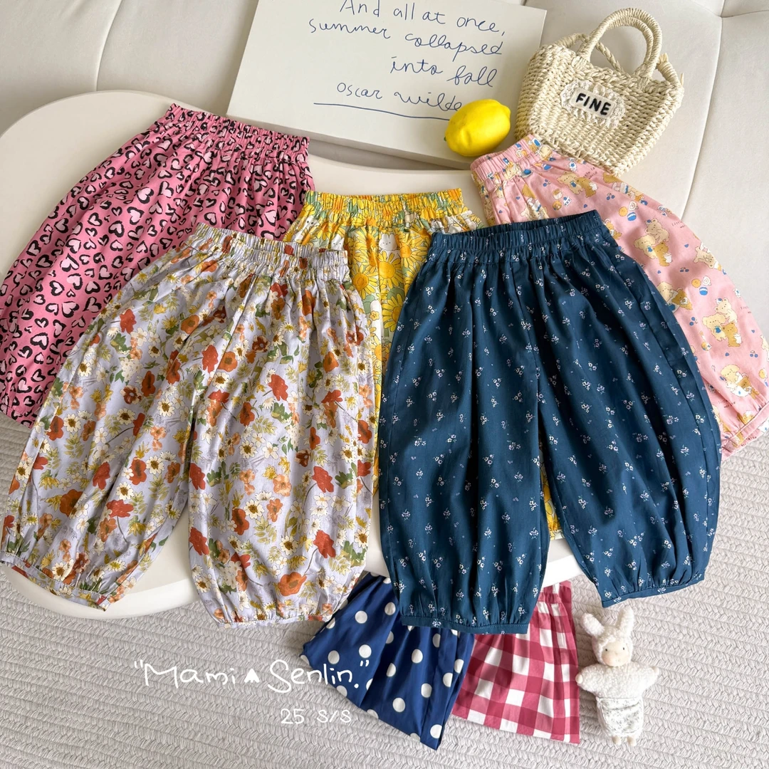 【现货】妈咪森林童装2025年夏季新款休闲防蚊裤252-MMSL-252264