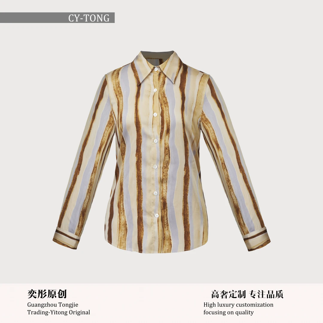 【彤姐原创】春季气质设计感轻奢休闲时尚简约衬衫上衣D8013