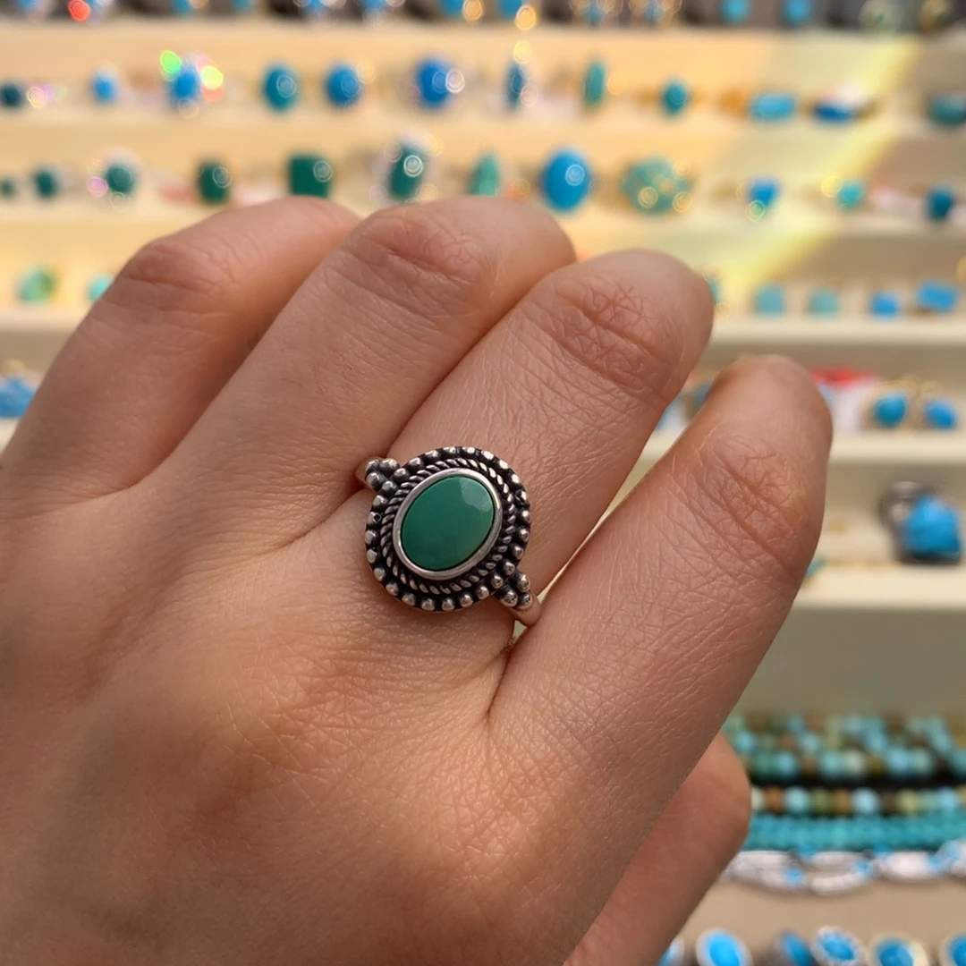 未镶嵌绿松石戒指