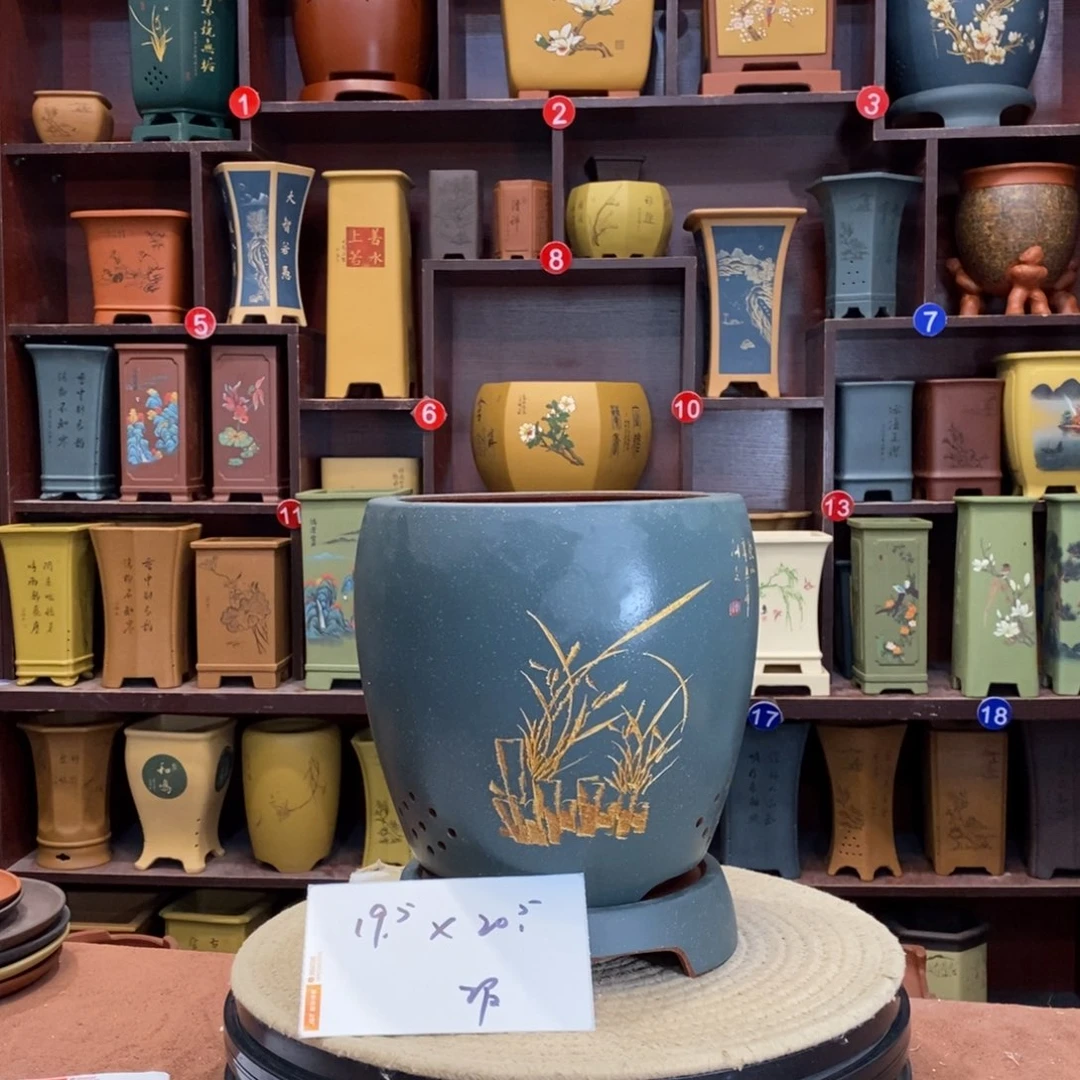 紫砂花盆紫砂花盆