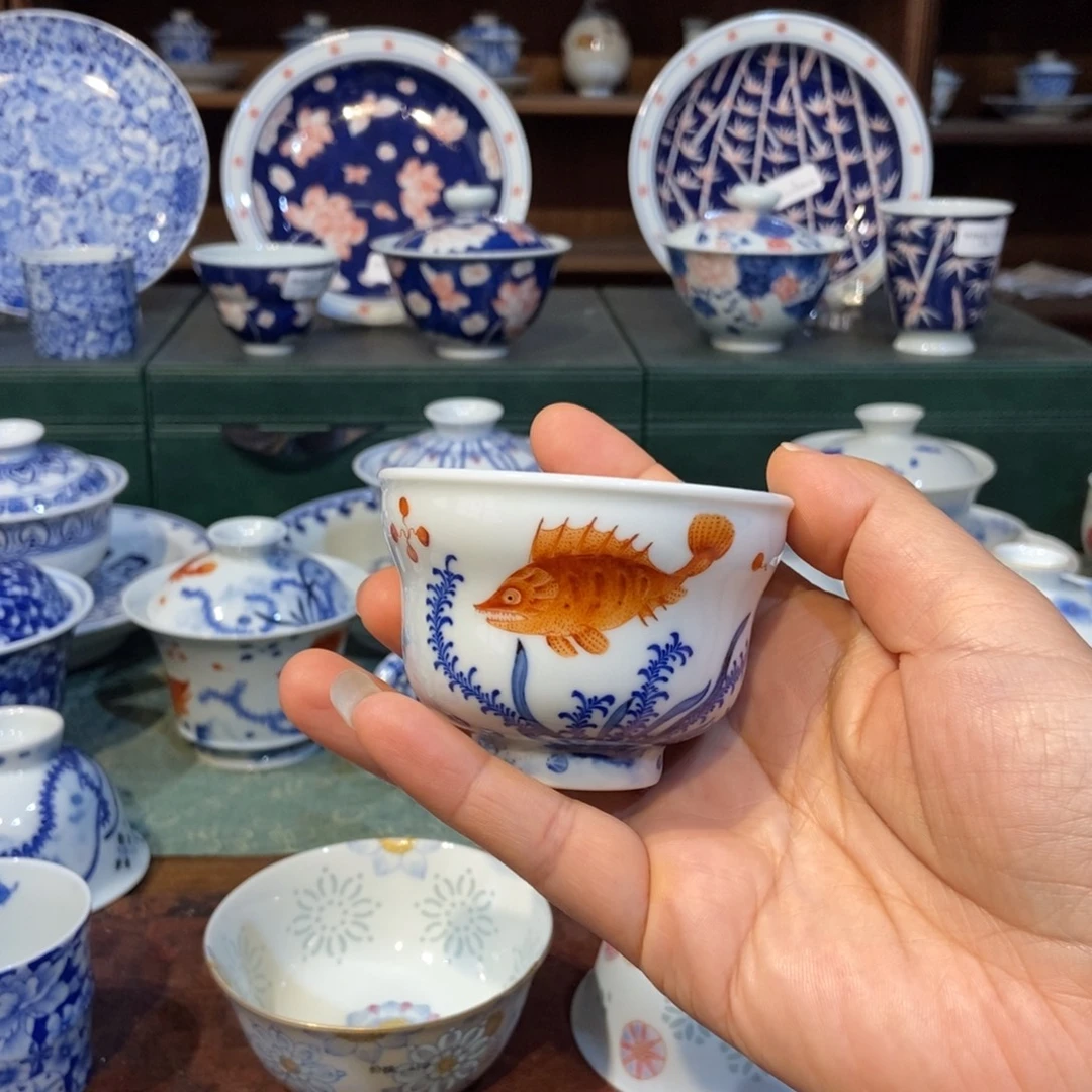 w隐艺矾红鳜鱼葫芦杯