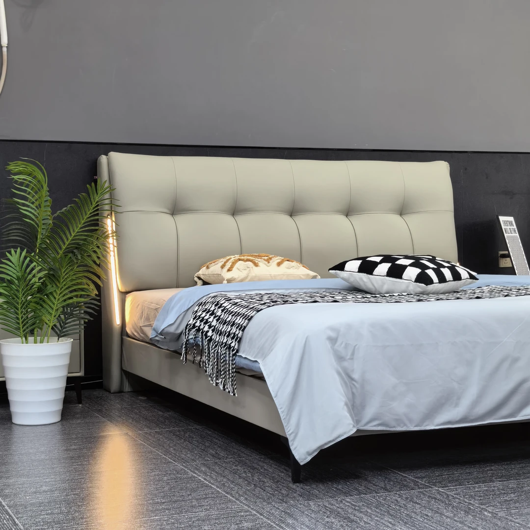 S067#【美人鱼~上新款】时尚轻奢简约家用主卧次卧大床松弛感