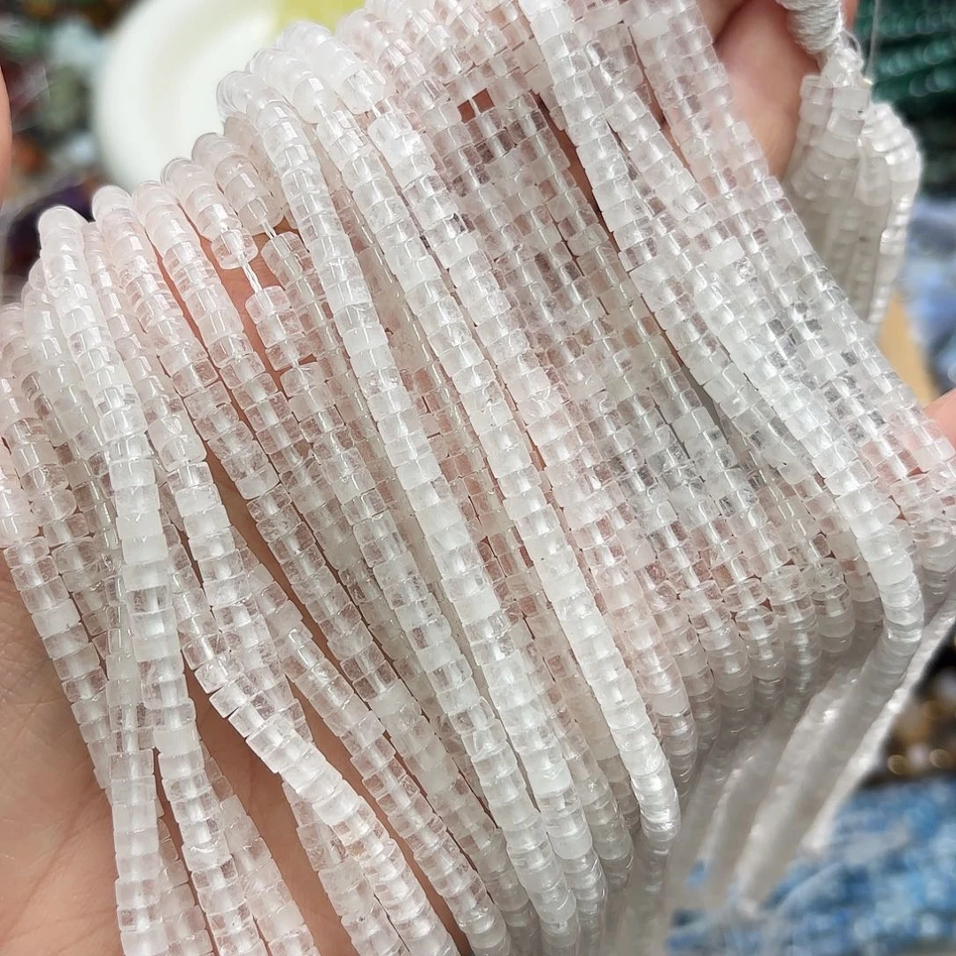 玛瑙/玉髓未镶嵌珠宝半成品2×4白水直切一条