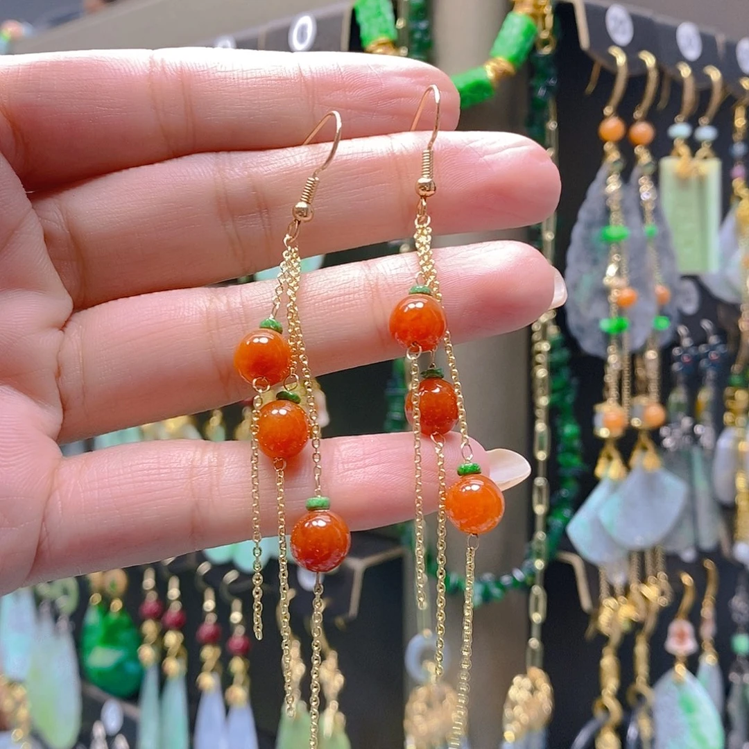 未镶嵌翡翠耳饰翡翠