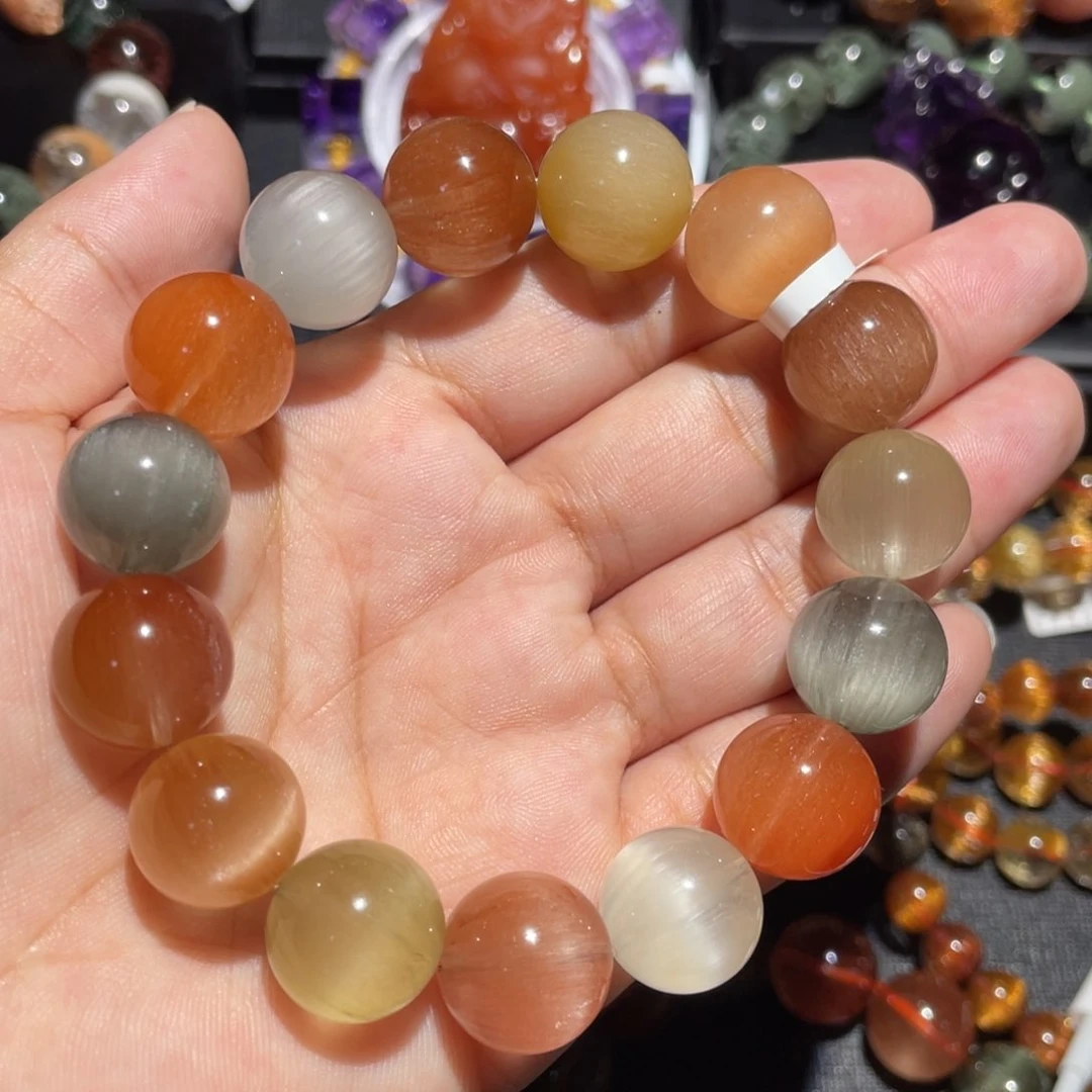 水晶手链未镶嵌兔毛多宝14mm