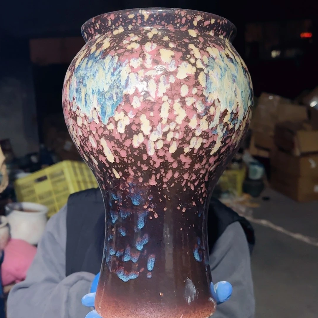 紫砂花盆高32口17