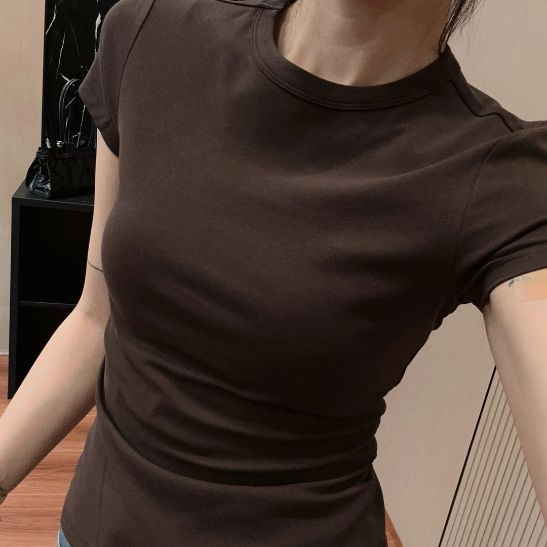 Aurisse Serelle 圆领短袖T恤 棉质微弹 休闲多色 经典款百搭