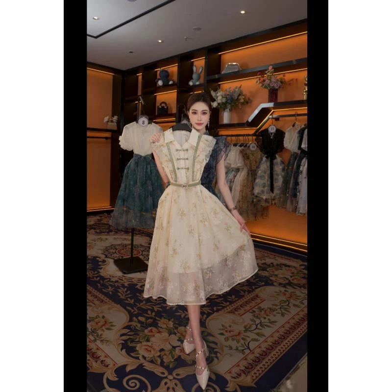 【G】夏季优雅百搭时尚显瘦气质连衣裙 GS-57158