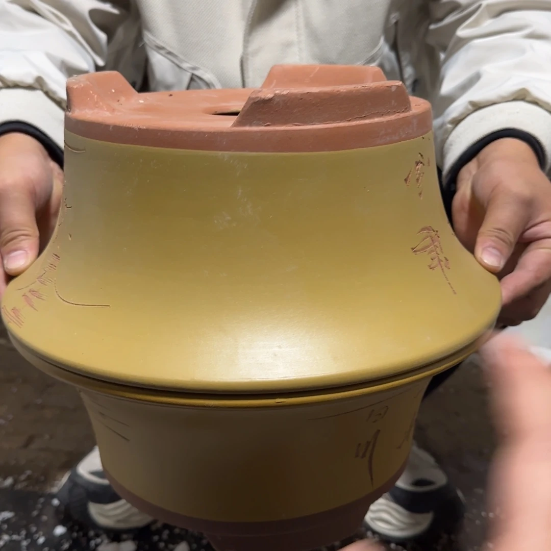 紫砂花盆口径27高度11