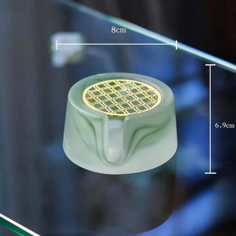 【4色合集】琉璃温茶器-80*70mm（Q5652）