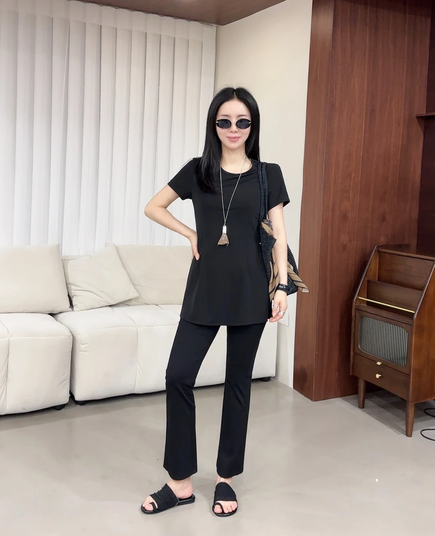 鑫燃KIKI （大女主）简约显瘦半袖上衣 8533 潇家