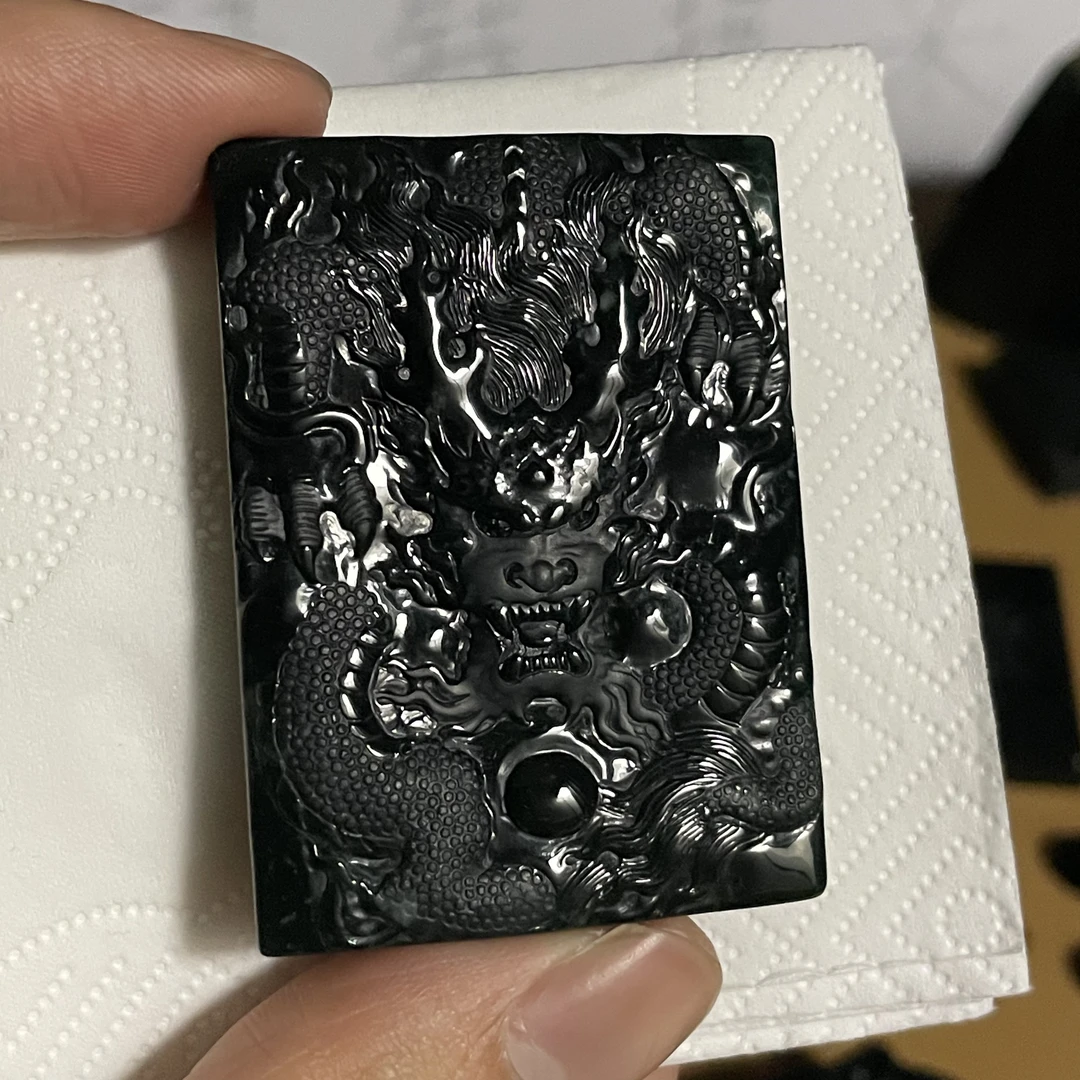 天然翡翠a货 龙牌h