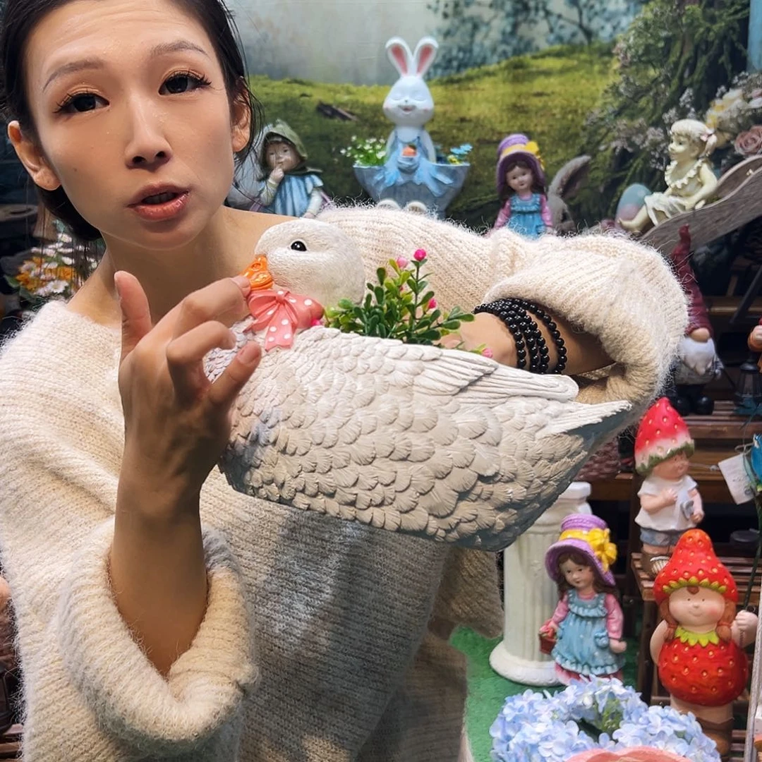 花园摆件红红火火