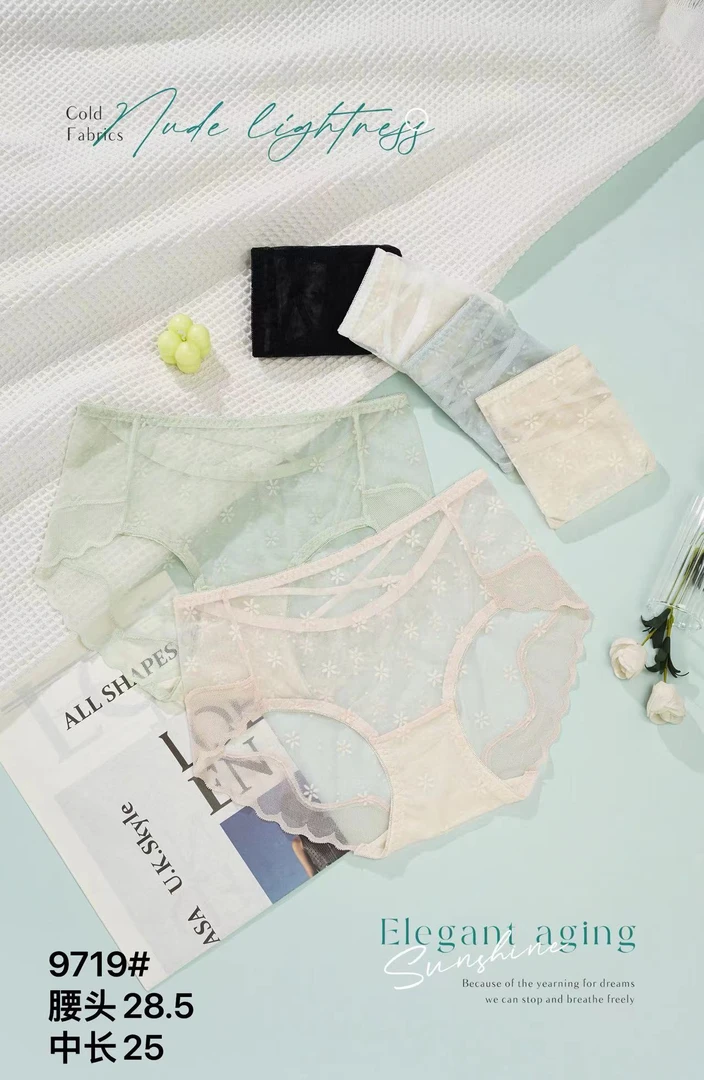 【柱哥柱嫂专属】（促） 俏漾净版后交叉女士内裤9719（5条装）