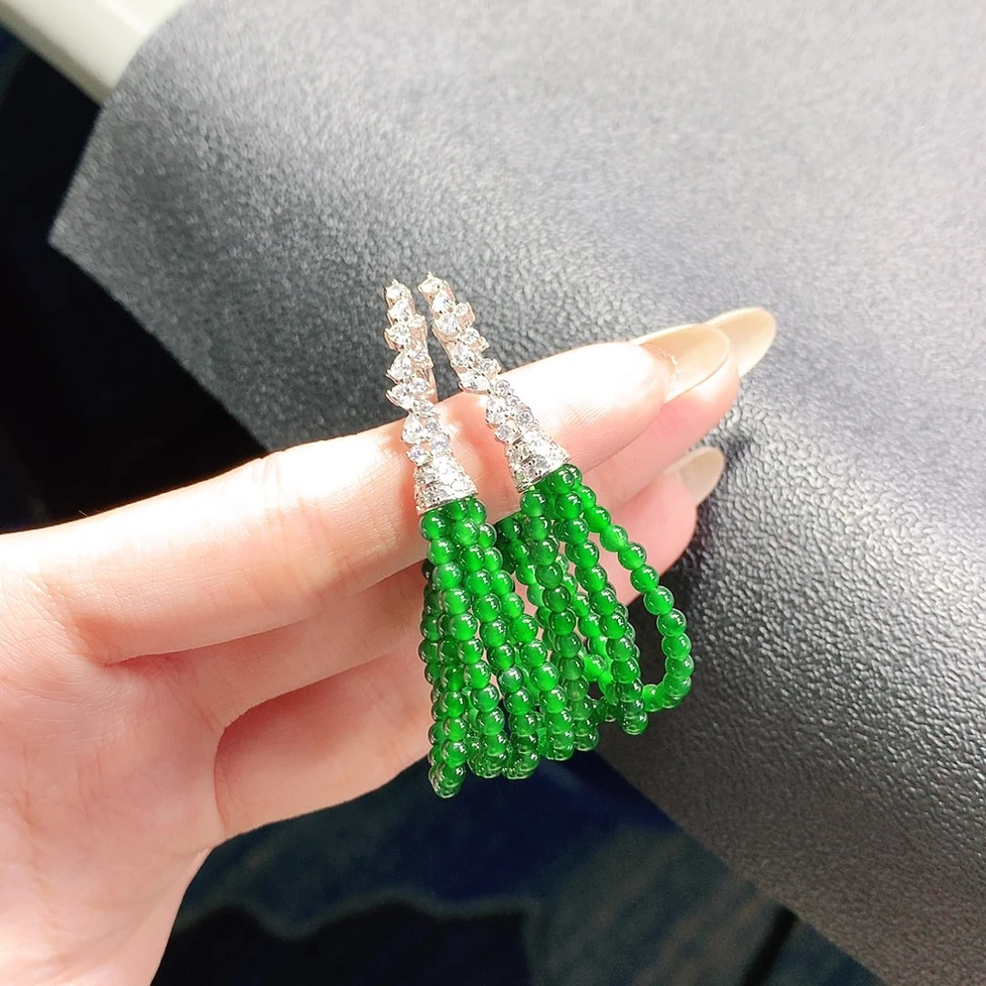 翡翠未镶嵌手链耳饰