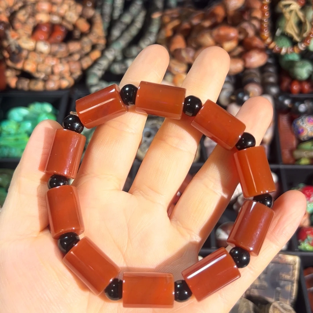 玛瑙/玉髓合金颈饰