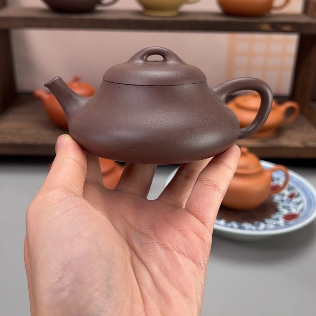 茶杯紫砂木门紫泥见瓢140cc