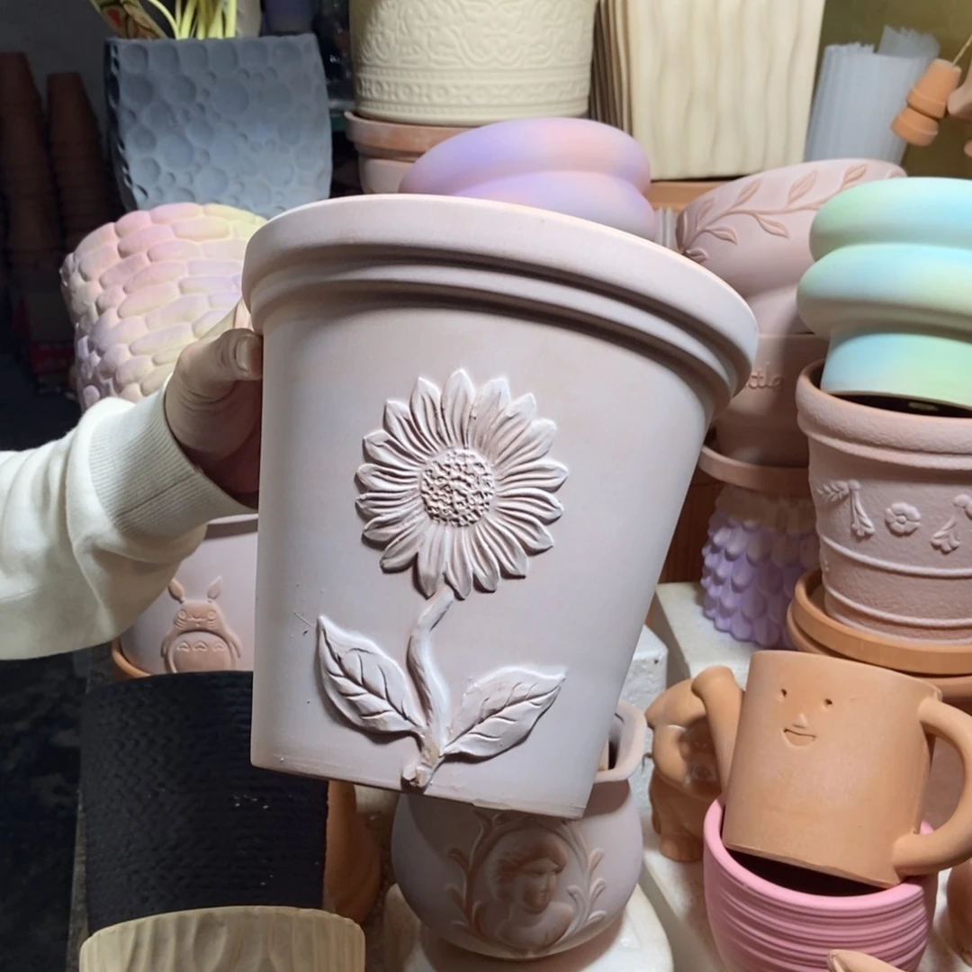 20×19 雾化向阳花 粗陶