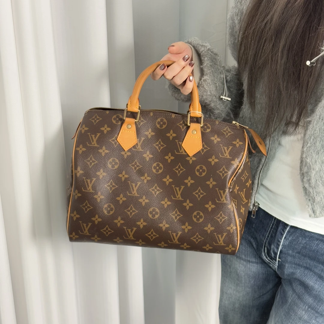 95新 LouisVuitton/路易威登 老花sp30手提包ds