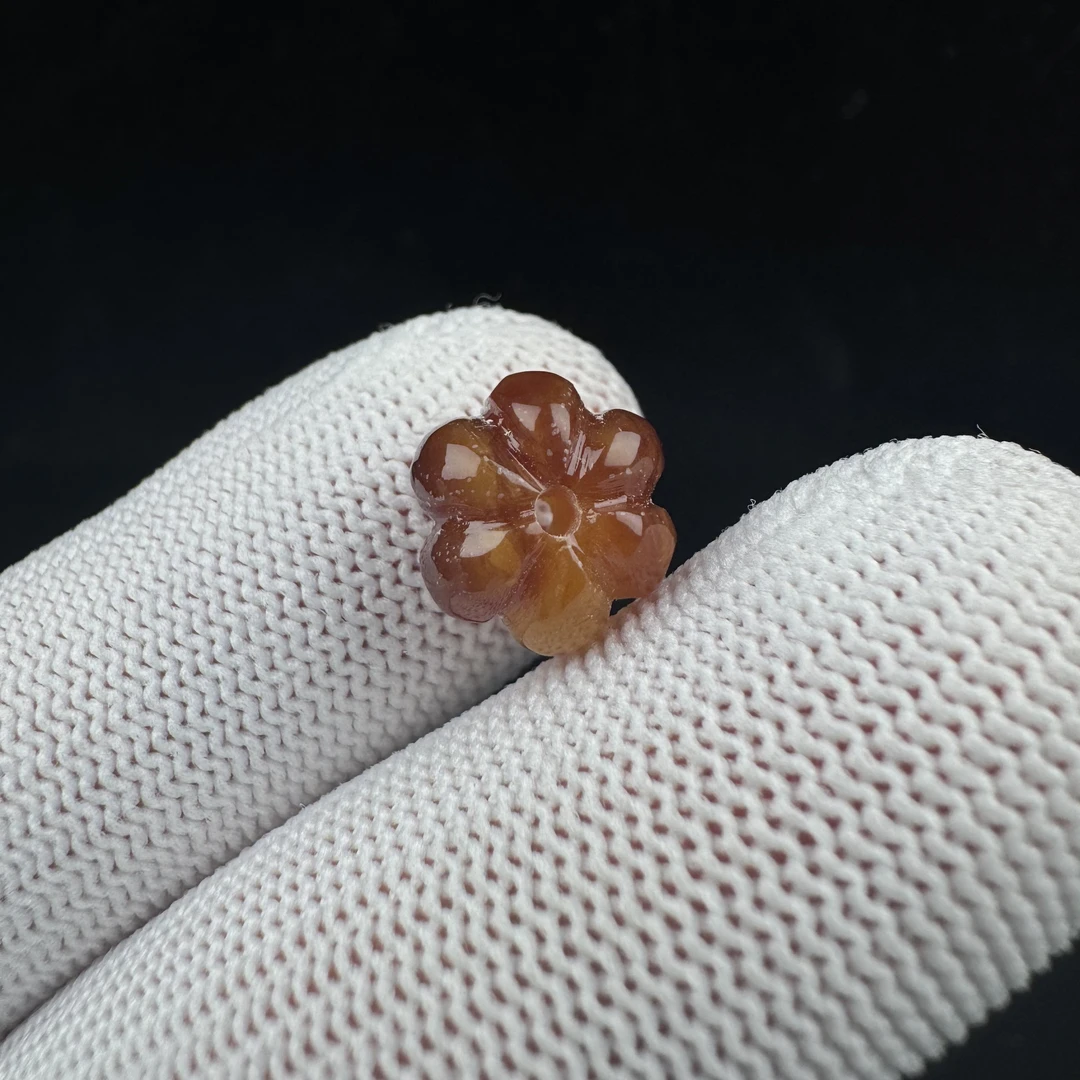 M5115天然原矿蜜蜡南瓜珠10.8*8mm支持复检